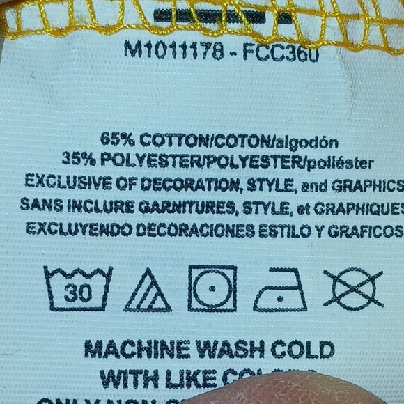 FANATICS NASHVILLE PREDATORS GOLD AND NAVY HOODIE, SIZE MEDIUM, UNISEX - Picture 5 of 5